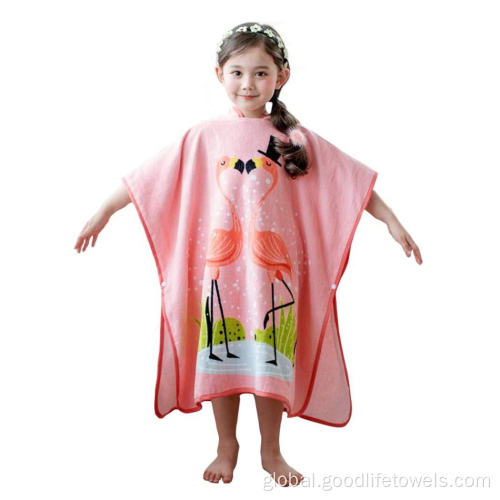 Poncho Hooded Towel 100% cotton Surf beach Poncho Towel for Kids Supplier